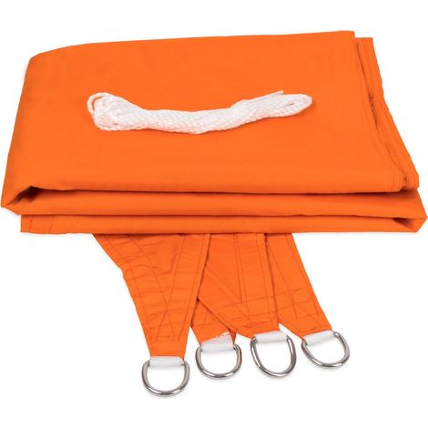 Voile d'ombrage Hydrofuge Orange 3 x 3 m (1/5)