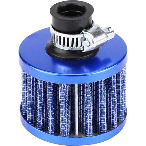 Eosnow Universal 12mm Auto Kaltlufteinlassfilter Kit Kurbelgehäuseentlüftungsabdeckung Entlüftung Blau
