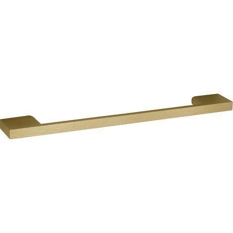 Nuie Brushed Brass 223mm D Shaped Furniture Handle 192mm Hole Centres - H017 (1/4)