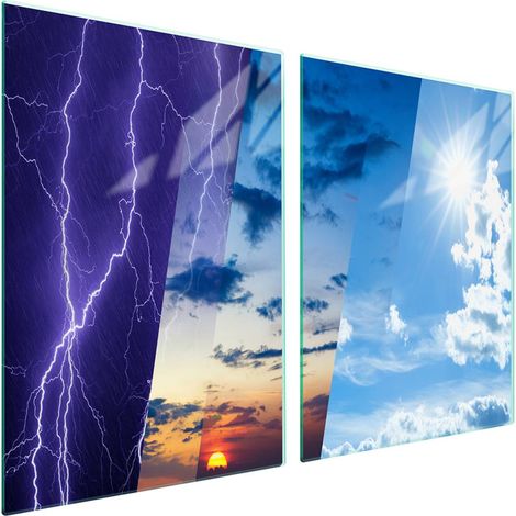 Glasschutzplatte für Herd 2x45x52 Wetter (1/5)