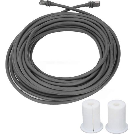 30 Fuß langes Satellitenkabel, 24 AWG, einadriges Kupferkabel, 2000 Mbit/s, Ersatzkabel mit Endkappe für V