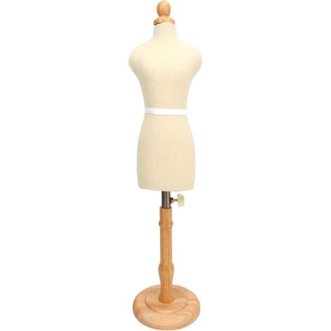 Allauve – Mannequin de couture professionnel ajustable pour robes femmes – Cadre en hêtre – Base robuste – Stabilité optimale pour création