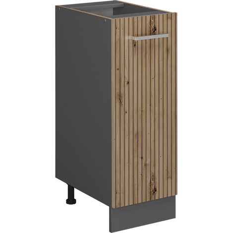 Apothekerschrank R-Line, Artisan-Eiche, 30 cm ohne Arbeitsplatte, Vicco