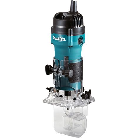 Makita – Affleureuse 530W pour fraisage bois laminé – Vitesse max 32000 tr/min – Profondeur 0-42 mm – Coffret MAK-PAC 2 – 3712J