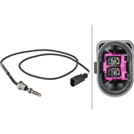 Capteur, température des gaz Hella 6PT 358 181-541 AUDI 03G906088H 03G906088R