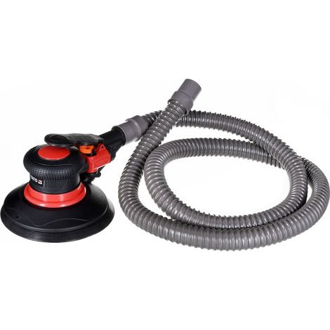 Yato – Ponceuse pneumatique 150mm – Oscillation 5mm – Raccord d’entrée d’air – Pour bois dur et teck – YT09740 (1/7)