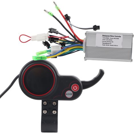 Panneau de commande avec écran LCD et sélecteur de vitesse pour vélo/scooter électrique 60 V (1/5)