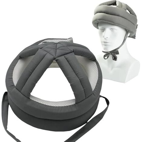Safety helmet for the elderly - fall-proof head protection helmet, suitable for head injuries and impacts Gray (1/3)