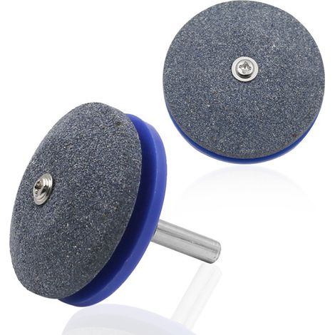 Lot de 2 Affûteur de Lame de Tondeuse Universel, Kit de Meulage pour Perceuse Électrique, Accessoire Jardin pour Perceuse à Main (1/5)