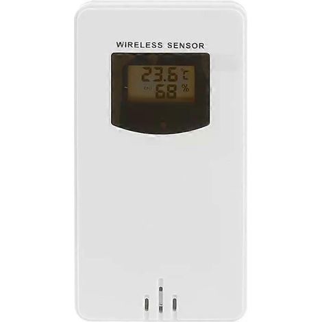 Capteur extérieur sans fil avec émetteur intérieur, thermomètre, hygromètre et thermomètre pour station météo FanJu (1/4)