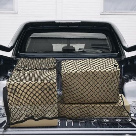 Rete elastica per bagagliaio auto – da 120x120 cm a 210x210 cm, con ganci in metallo, ideale per bagagli leggeri.