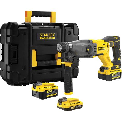 Martello Tassellatore sds-plus 18V LI-Ion 2 batterie 4 Ah Brushless SFMCH900M22-QW V20 + 1 BATTERIA 2 Ah FATMAXB. STANLEYB. (1/5)