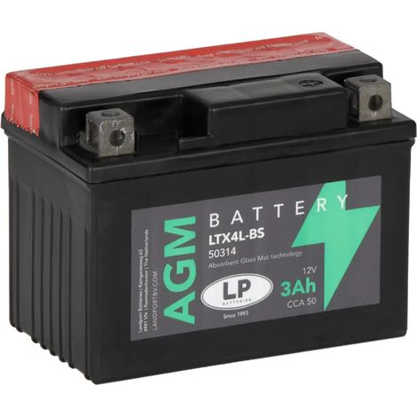 Batería de Moto 3Ah 12V LP LTX4L-BS
