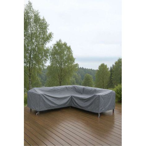 Furnco Couverture pour meubles de jardin format L 325x255x100x84cm, gris. (1/2)