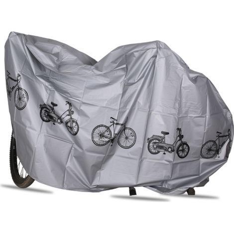 Bâche imperméable, adaptée aux scooters, vélos, etc., grise, 200x100 cm.Sa haute qualité en fait le choix idéal pour les familles. (1/5)