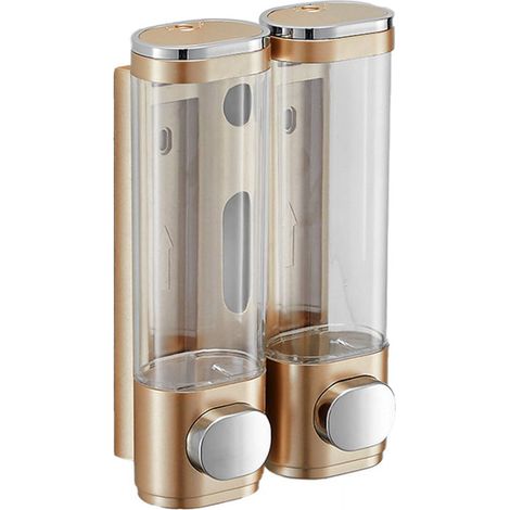 Distributeur De Savon Liquide Mural - ABS Épais - Pour Salle De Bain Et Hotel - Avec Fenêtre Transparente - 1 Pièce (1/5)
