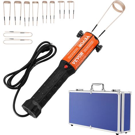 Déblocage sans flamme - kit de chauffage à induction 1100 W, chauffe-boulon portatif à 8 bobines pour écrous 5-40 mm (1/5)