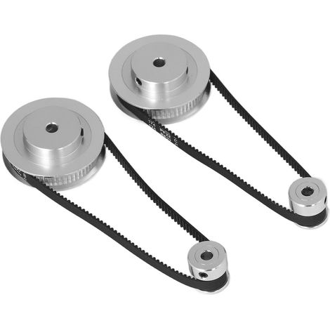 Zahnriemensatz, 20 oder 60 Zähne, Aluminium-Synchronrad, 280 mm Länge, 6 mm Breite, Zahnriemen für 3D-Drucker, 5 mm Bohrung (1/5)