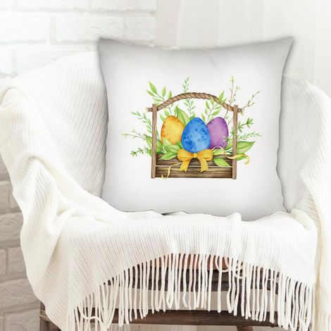 Housse de coussin 45x45 cm en polyester anti-ride pour Noël, anniversaire, la Fête des Pères, la Fête des Mères (1/5)