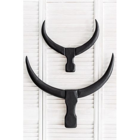 Decoración de pared con cuernos de toro L (1/5)