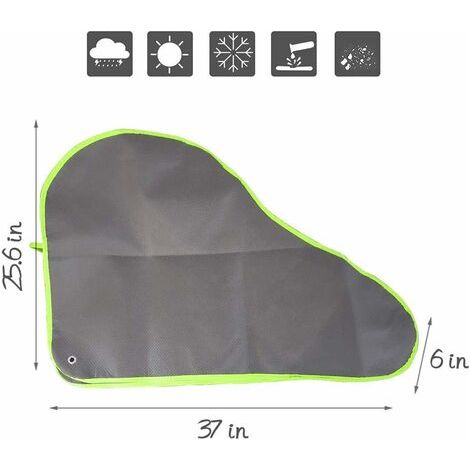Housse de Timon remorques, Housse de Protection pour caravanes et remorques Attelage Universelle Couverture de remorquage Housse pour Tête d'attelage de Caravane Remorque - Gris (1/4)