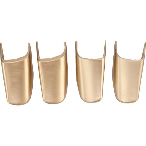 Embout de sangle de traction de porte en plastique ABS doré clair, 4 pièces, luxe résistant aux rayures pour voiture de ville 2003 à 2011. (1/5)