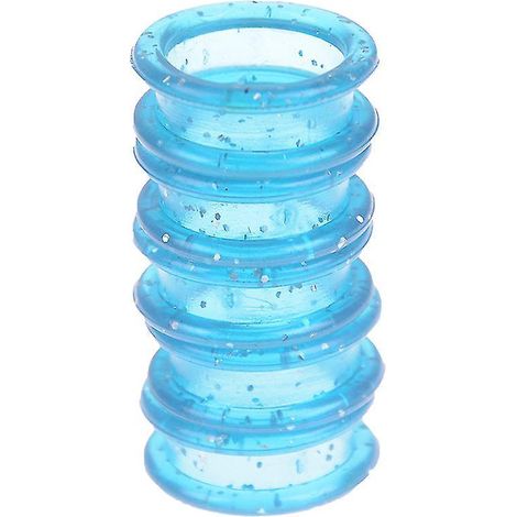 Ciseaux à cheveux en gel de silice (lot de 5), ciseaux de coiffure circulaires, bleus (1/5)