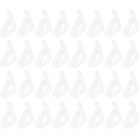 50 Stück Kunststoff Tischdeckenklammern Transparent (1/5)