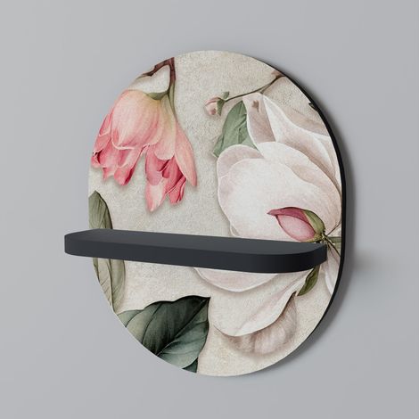 Estante ovalado FLORAL GRACE negro (1/5)