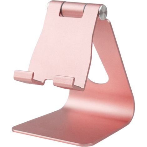 1 support de téléphone, réglable, en alliage d'aluminium, pour bureau cuisine table de chevet (1/5)