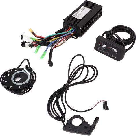Contrôleur sinusoïdal 3 modes 24 V, 36 V, 48 V, 26 A, assistance magnétique pour KT 8 avec accélérateur à pouce à dégagement rapide TT 009 et panneau LED S810 (1/5)