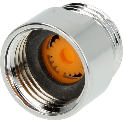 Limiteur de débit p. flexible de douche 8 L/min., 1/2’’ FF/FM, laiton chromé