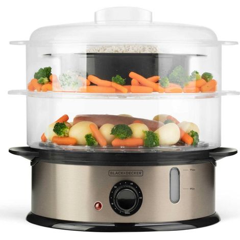 BLACK & DECKER CUISEUR VAPEUR 800W 2BOLS 6,5L MIN BXST800E (1/10)