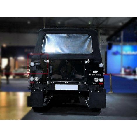 Luz LED para matrícula, luz blanca xenón para Land Rover Defender 90 110 88 109, luz trasera, lámpara de matrícula, accesorios para coche SZRH AS