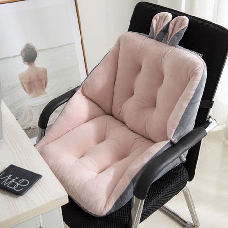 Coussin de Chaise avec Dossier, 45cm siège Coquille Fauteuil Velours Douillet Elastique Coussin de Siège pour pour Bureau Jardin,C (1/5)