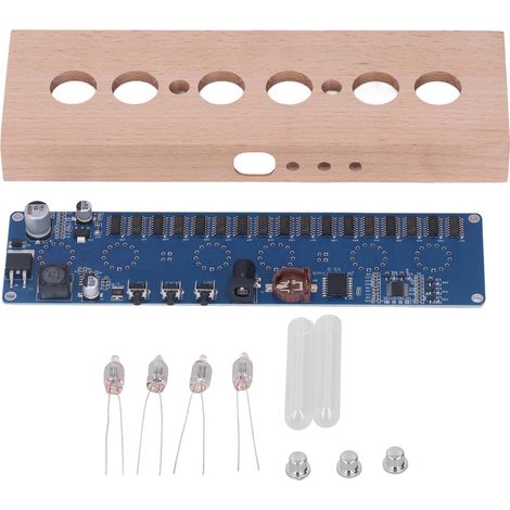 DIY-Nixie-Röhrenuhr-Bausatz IN14, hochpräzise, 12-V-Gleichstromversorgung für die Heimdekoration