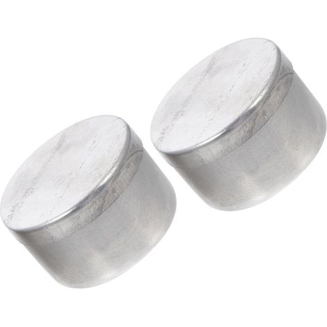 Boîtes Rondes Polie Lot de 2 en Aluminium Argenté pour Pesée et Collecte de Terre Usage Polyvalent en Laboratoire ou Salle de Classe (1/5)