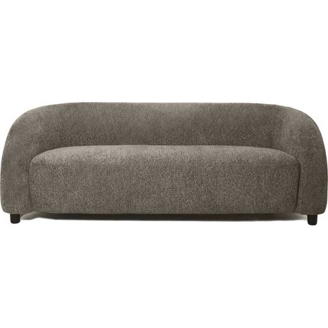 Sofa Madera Poliester 200X89X69 Gris Oscuro