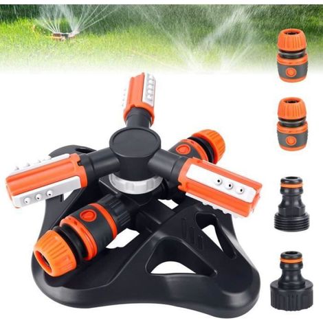 Arroseur de jardin - Non spécifié - Modèle rotatif 360° - 36 buses - Couleur orange - Plastique ABS (1/4)