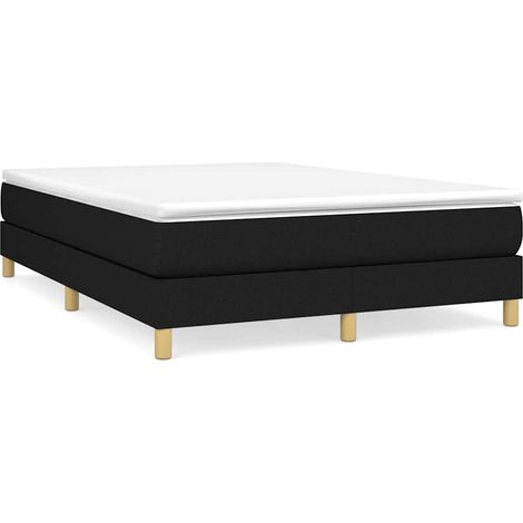 Maison Exclusive - Boxspringbettgestell Schwarz 140x200 cm Stoff (1/5)