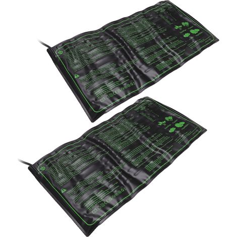 Lot de 2 tapis chauffants étanches pour semis, favorisant la germination et la croissance des plantes, à température constante (prise britannique 220-240 V). (1/5)