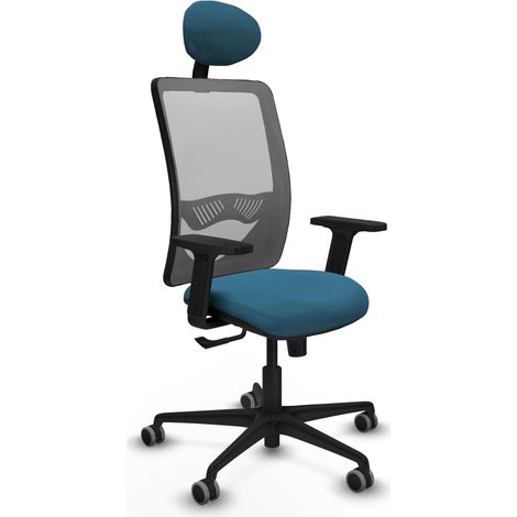 Silla de oficina piqueras y crespo Zulema gris reposacabezas ajustable (1/2)