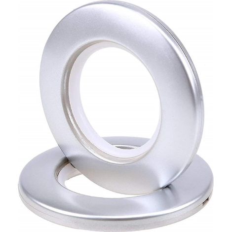 50 anneaux ronds pour tringle à rideaux, œillets en plastique, diamètre intérieur 42 mm, pour rideaux de fenêtre, de vestiaire ou de porte. (1/5)