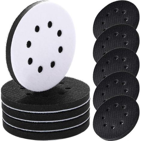 Lot de 10 coussinets d'interface souples de 12,7 cm (5 pouces), 8 trous, à fermeture auto-agrippante, en mousse, pour support et protection. (1/5)
