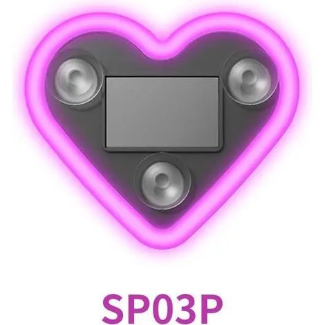 Veilleuse Solaire LED Coeur, Piliers C, Sans Fil, Interieur Auto, Eco, Atmosphere, Decor, Voiture (1/5)