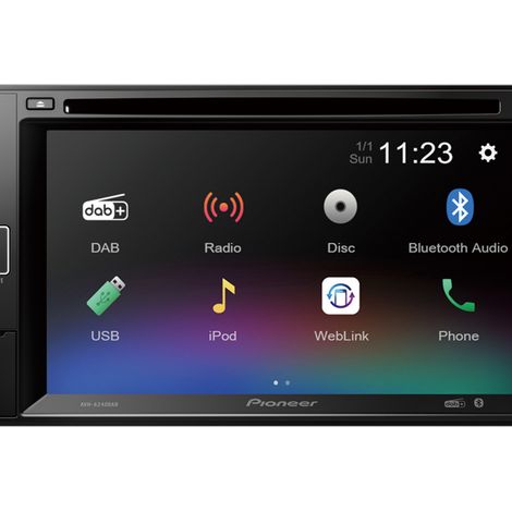 Pioneer AVH-A240DAB Nero 200 W Bluetooth