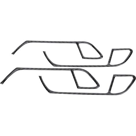 Lot de 4 baguettes décoratives en fibre de carbone pour cadre de poignée de porte intérieure auto Audi A4 B8 2009-2016 (1/5)