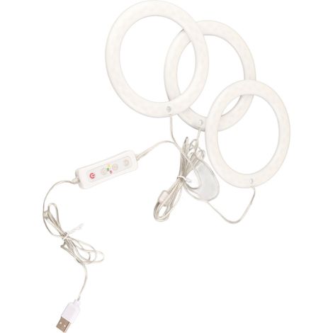 Professionelle LED-Pflanzenlampe mit 3 Leuchtkegeln, Luxmeter, Timer, 108 lm, ABS (1/5)
