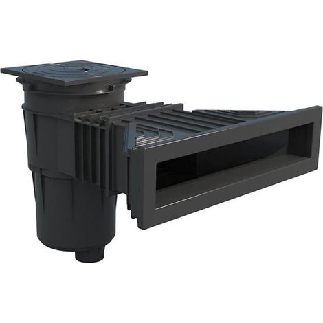 Astralpool – Skimmer miroir Norm XXL pour piscine béton/liner – Dimensions 495 x 80 mm – Capacité 17,5 litres – Débit 7,5 m3/h