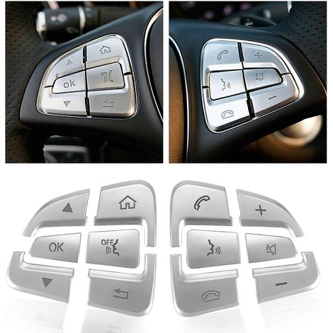12Pcs Steering Wheel Button Covers Trim Stickers-- (1/5)